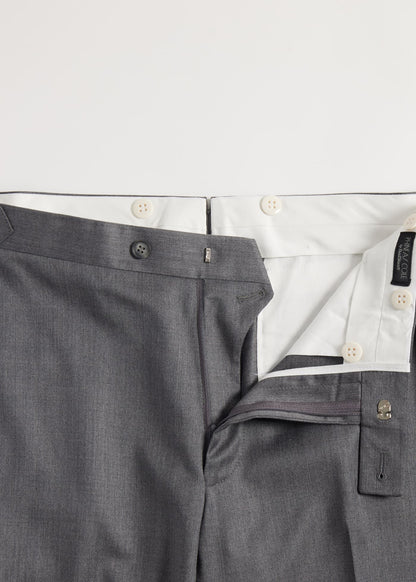 Super 110s All Year Wool Dress Trouser Light Grey - Paul Stuart