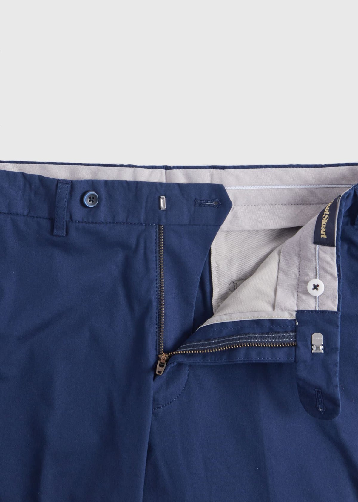 Lightweight Technical Cotton Trouser Khaki, unselectable - Paul Stuart