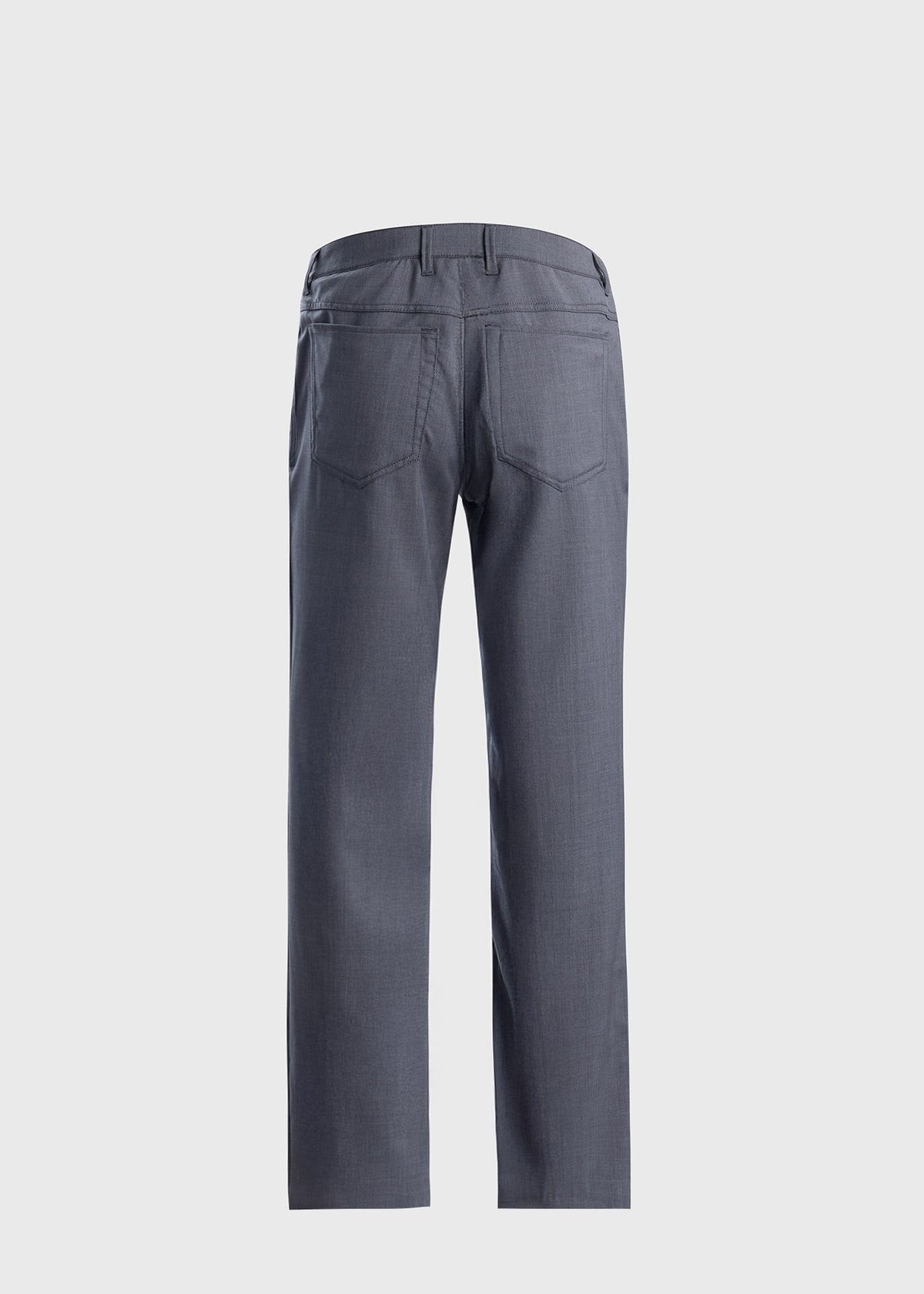 Wool Five-Pocket Trouser Mid Grey - Paul Stuart
