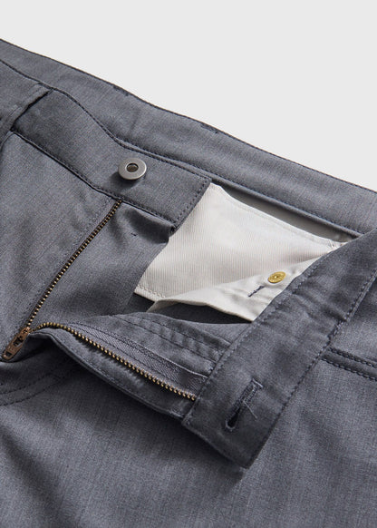 Wool Five-Pocket Trouser Mid Grey - Paul Stuart
