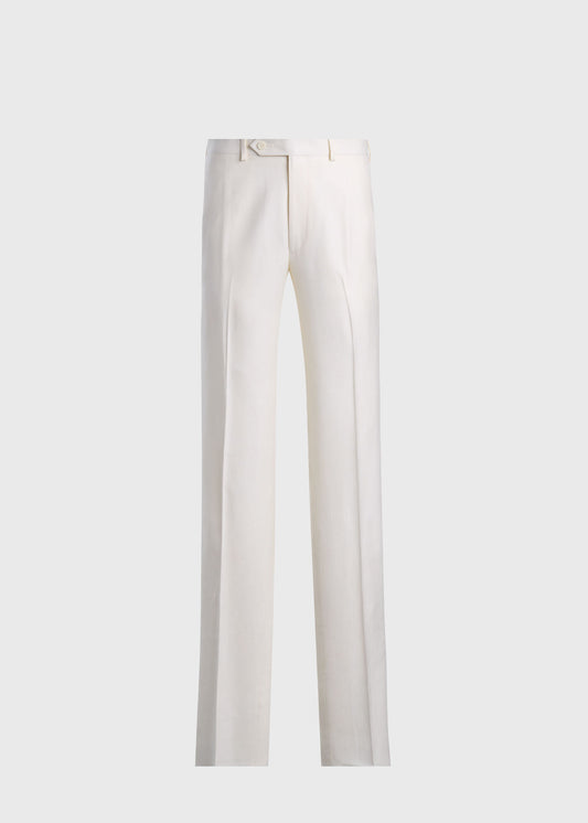 Summer Breeze Dress Trouser Ivory - Paul Stuart