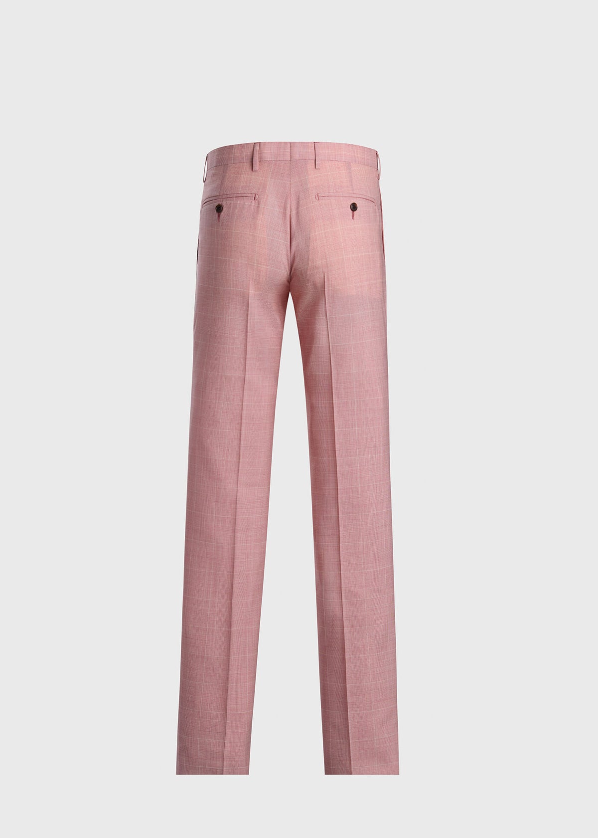 Wool Plaid Dress Trouser Crimson - Paul Stuart