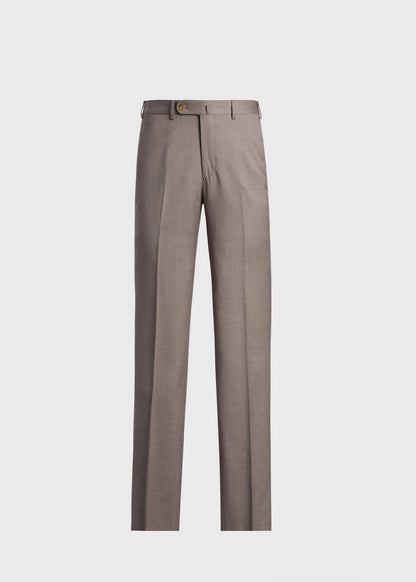 Super 110s All Year Wool Dress Trouser Pearl Grey - Paul Stuart