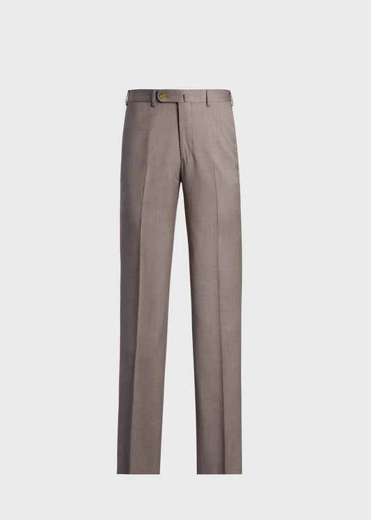 Super 110s All Year Wool Dress Trouser Pearl Grey - Paul Stuart