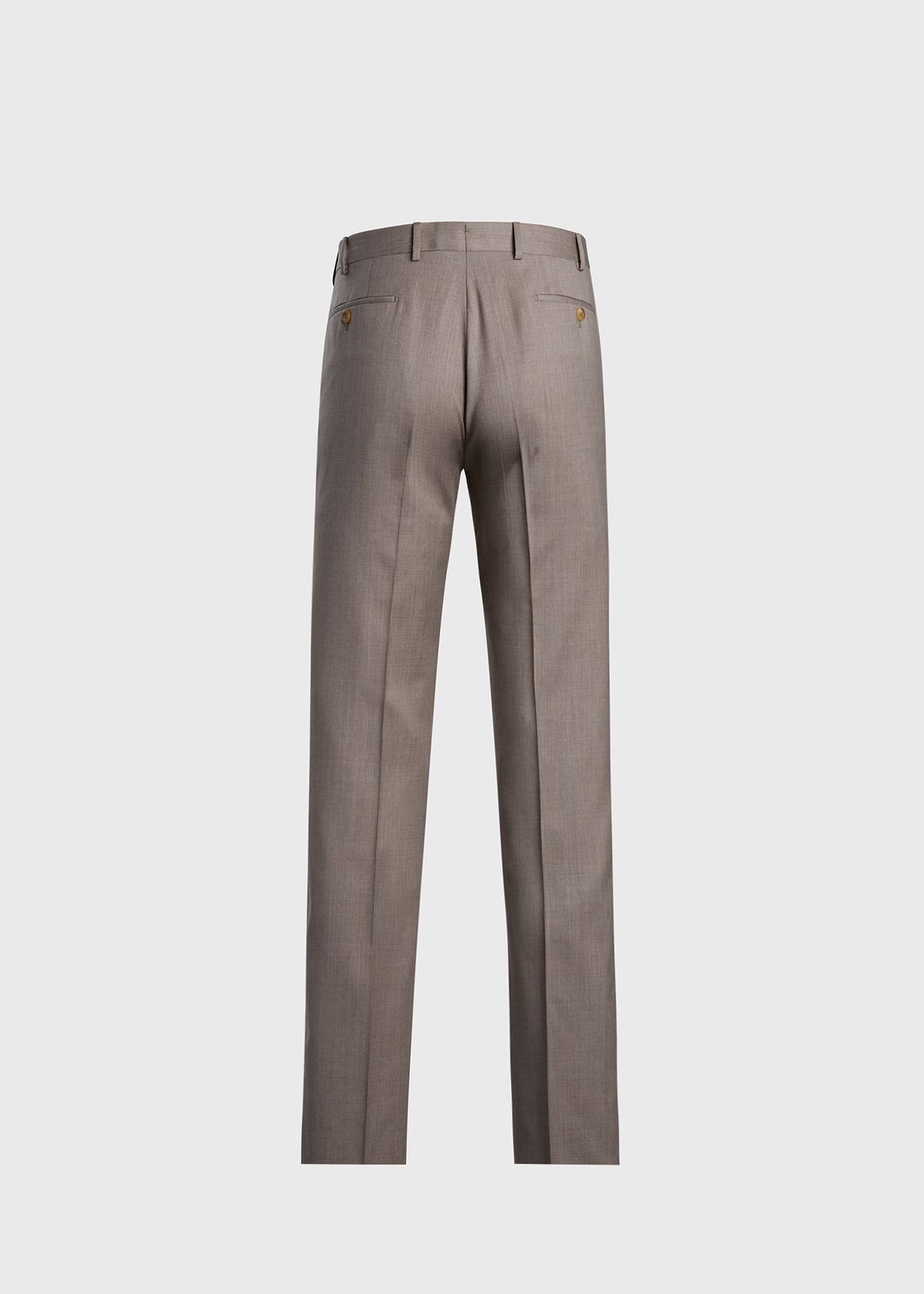Super 110s All Year Wool Dress Trouser Pearl Grey - Paul Stuart