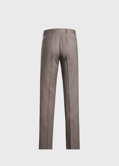 Super 110s All Year Wool Dress Trouser Pearl Grey - Paul Stuart