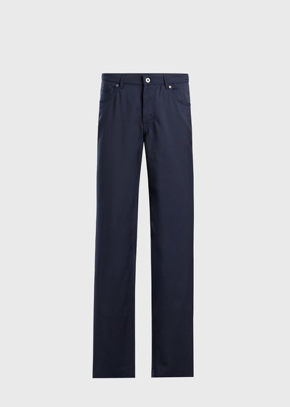 Wool Five-Pocket Trouser Mid Grey - Paul Stuart