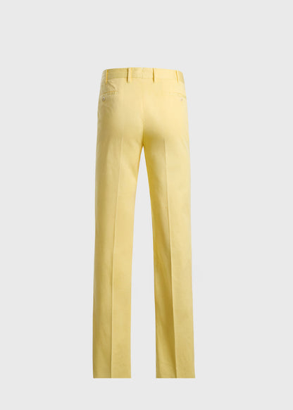 Cotton & Silk Garment Dyed Trouser Lavender - Paul Stuart