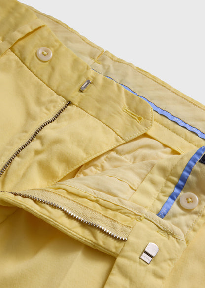 Cotton & Silk Garment Dyed Trouser Lavender - Paul Stuart