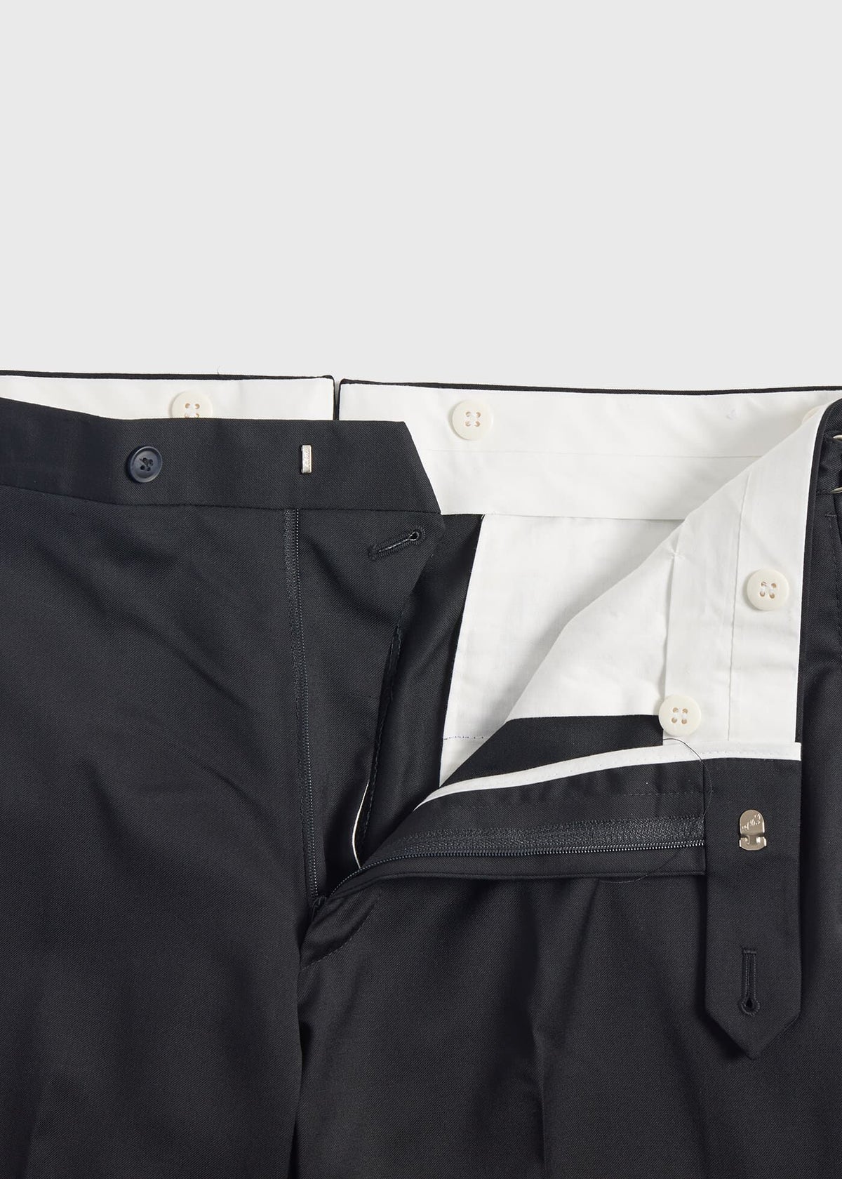 Wool Trouser Black - Paul Stuart