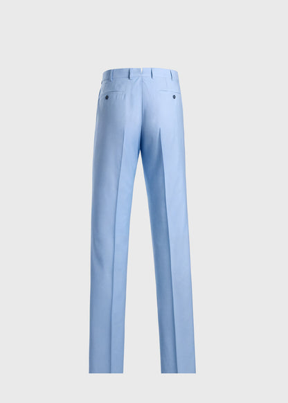 Super 100s Wool Dress Trouser Powder Blue - Paul Stuart