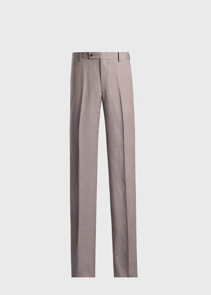 Linen Dress Trousers Tan - Paul Stuart