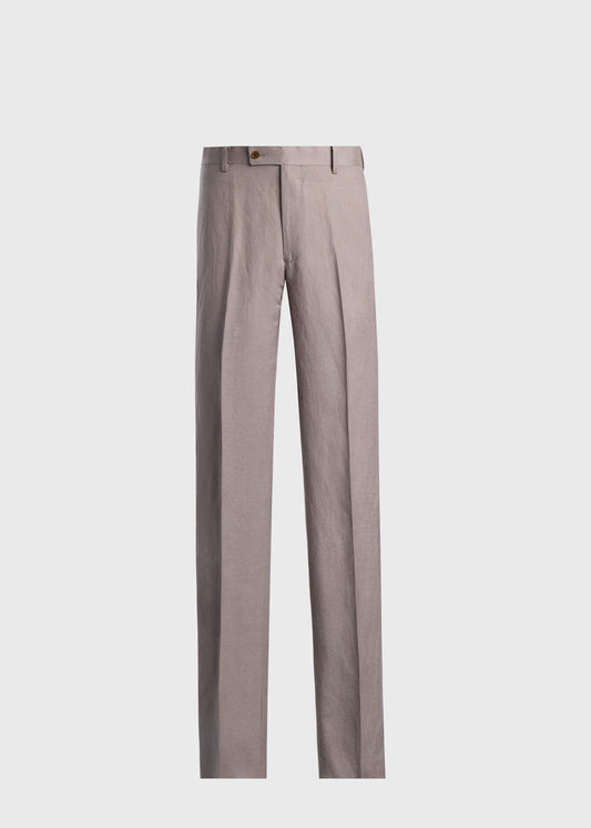 Linen Dress Trousers Tan - Paul Stuart