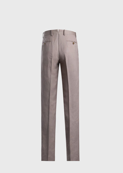 Linen Dress Trousers Tan - Paul Stuart