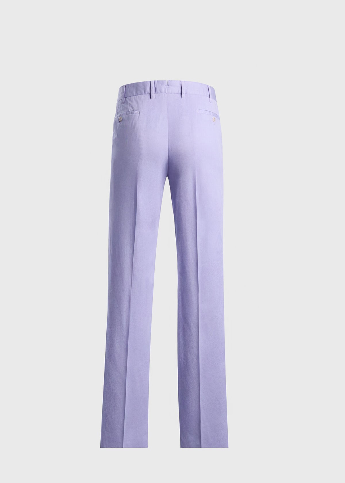 Cotton & Silk Garment Dyed Trouser Lavender - Paul Stuart
