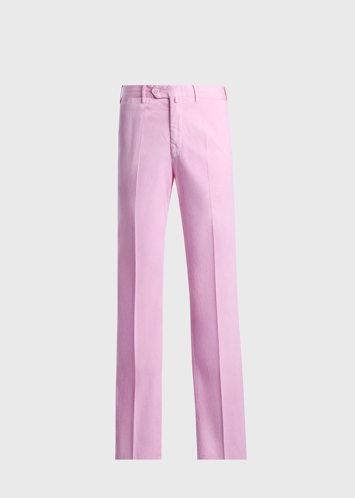 Cotton & Silk Garment Dyed Trouser Lavender - Paul Stuart