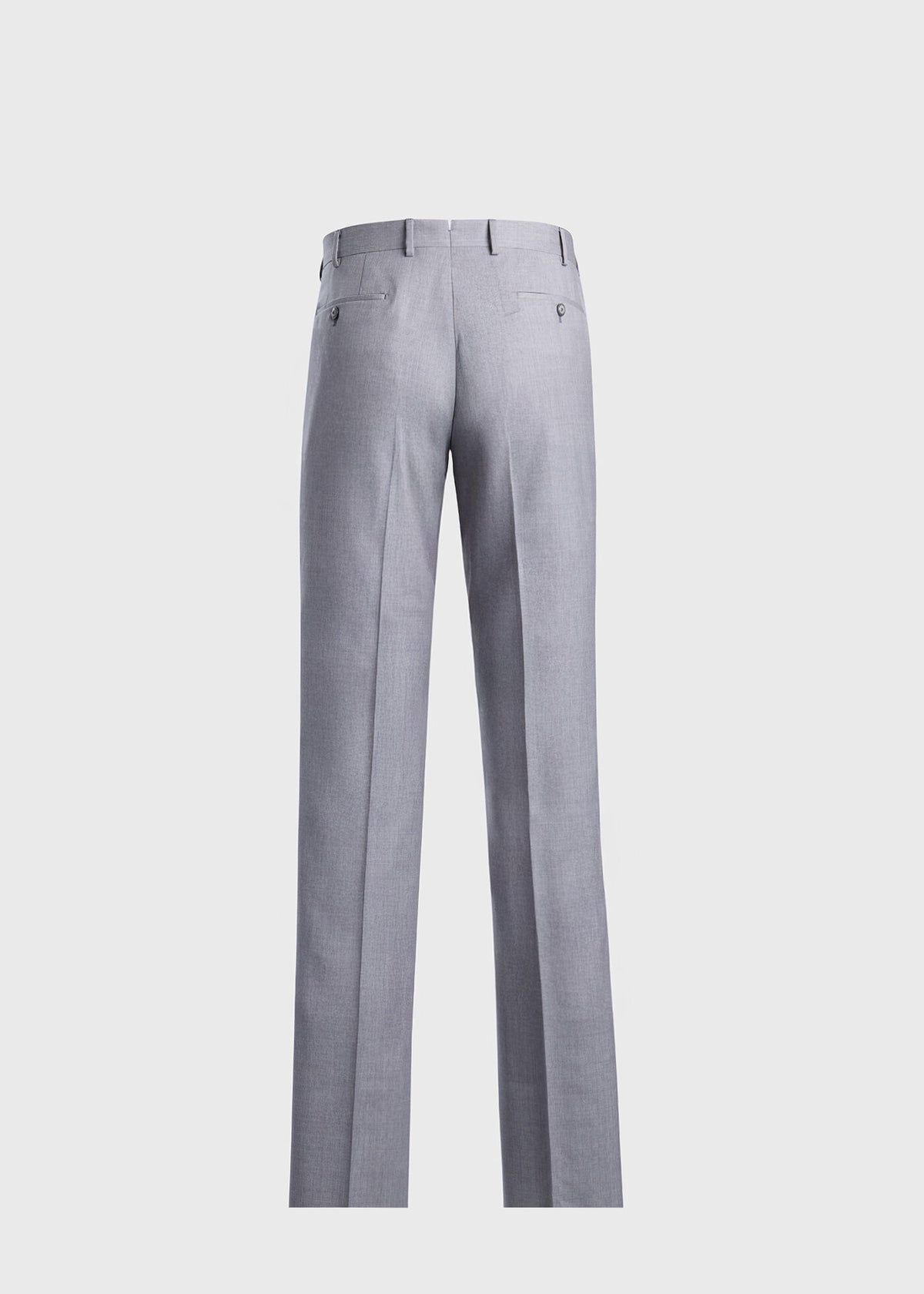 Super 110s All Year Wool Dress Trouser Pearl Grey - Paul Stuart