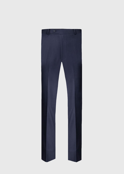 Super 110s Wool Mid Blue Trouser Mid Blue - Paul Stuart