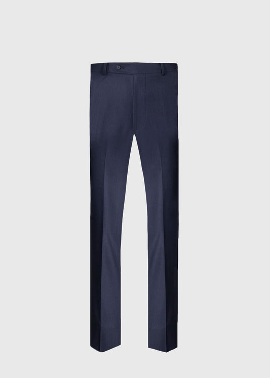 Super 110s Wool Mid Blue Trouser Mid Blue - Paul Stuart