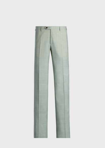 Wool Plaid Dress Trouser Crimson - Paul Stuart