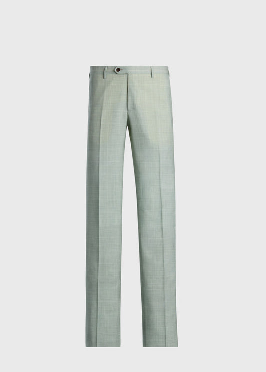 Wool Plaid Dress Trouser Crimson - Paul Stuart