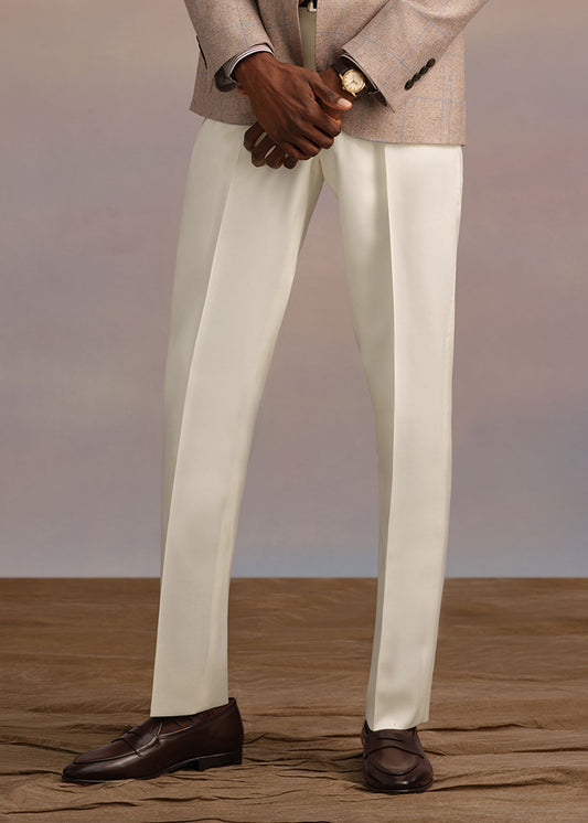All Year Wool Dress Trouser Taupe - Paul Stuart