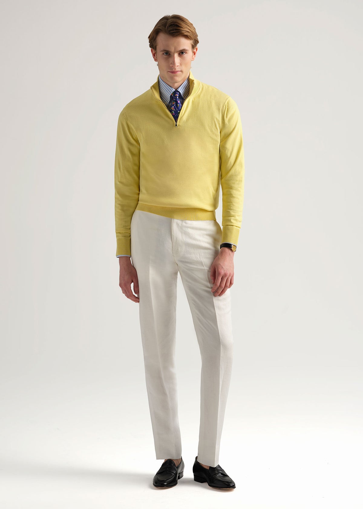 Irish Linen Dress Trouser Light Blue - Paul Stuart
