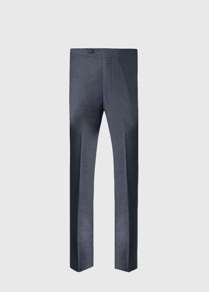 Super 110s Wool Harley Pant Mid Grey - Paul Stuart