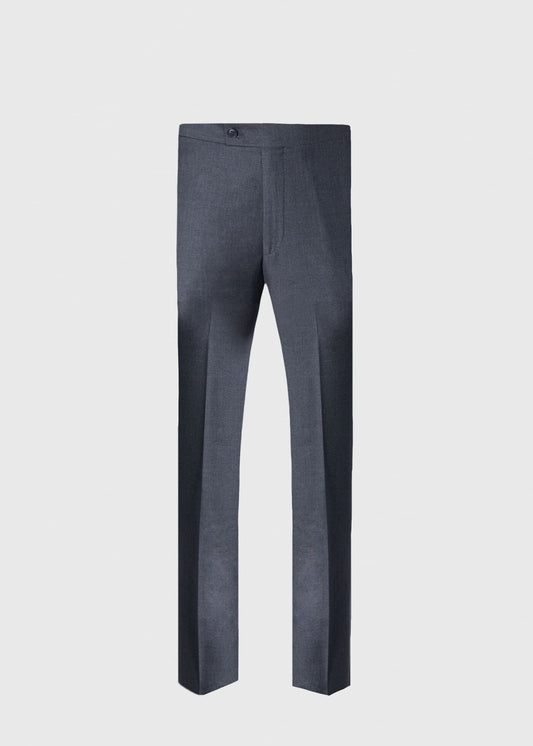 Super 110s Wool Harley Pant Mid Grey - Paul Stuart