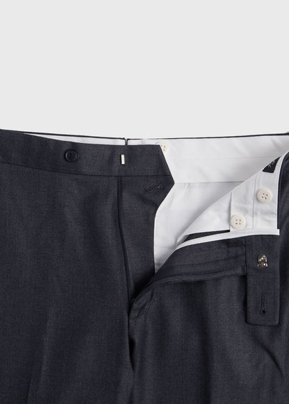 Super 110s Wool Harley Pant Mid Grey - Paul Stuart