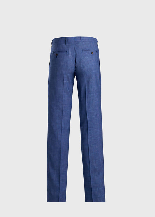 Wool Plaid Dress Trouser Crimson - Paul Stuart