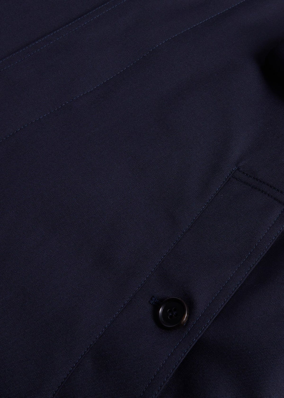 Water Repellent Wool Coat Navy - Paul Stuart