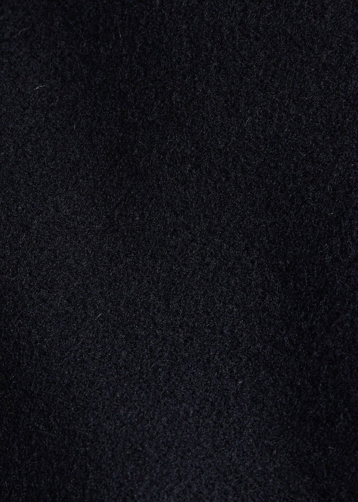 Single Breasted Wool Overcoat Black - Paul Stuart