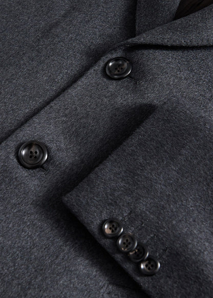 Wool & Cashmere Overcoat with Gilet Grey - Paul Stuart