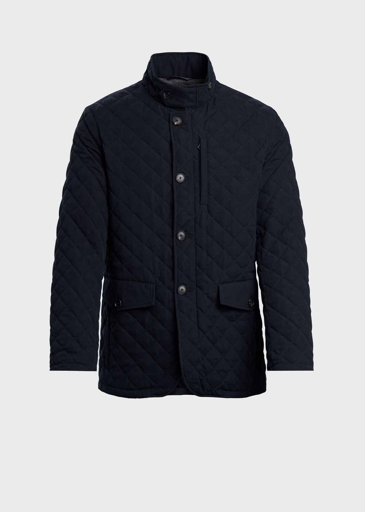 Belsetta Quilted Coat Navy - Paul Stuart