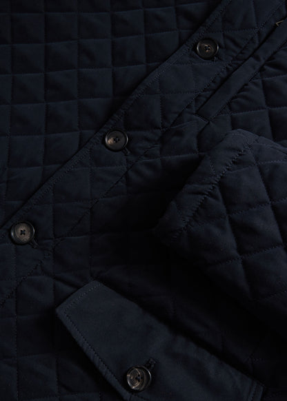 Belsetta Quilted Coat Navy - Paul Stuart
