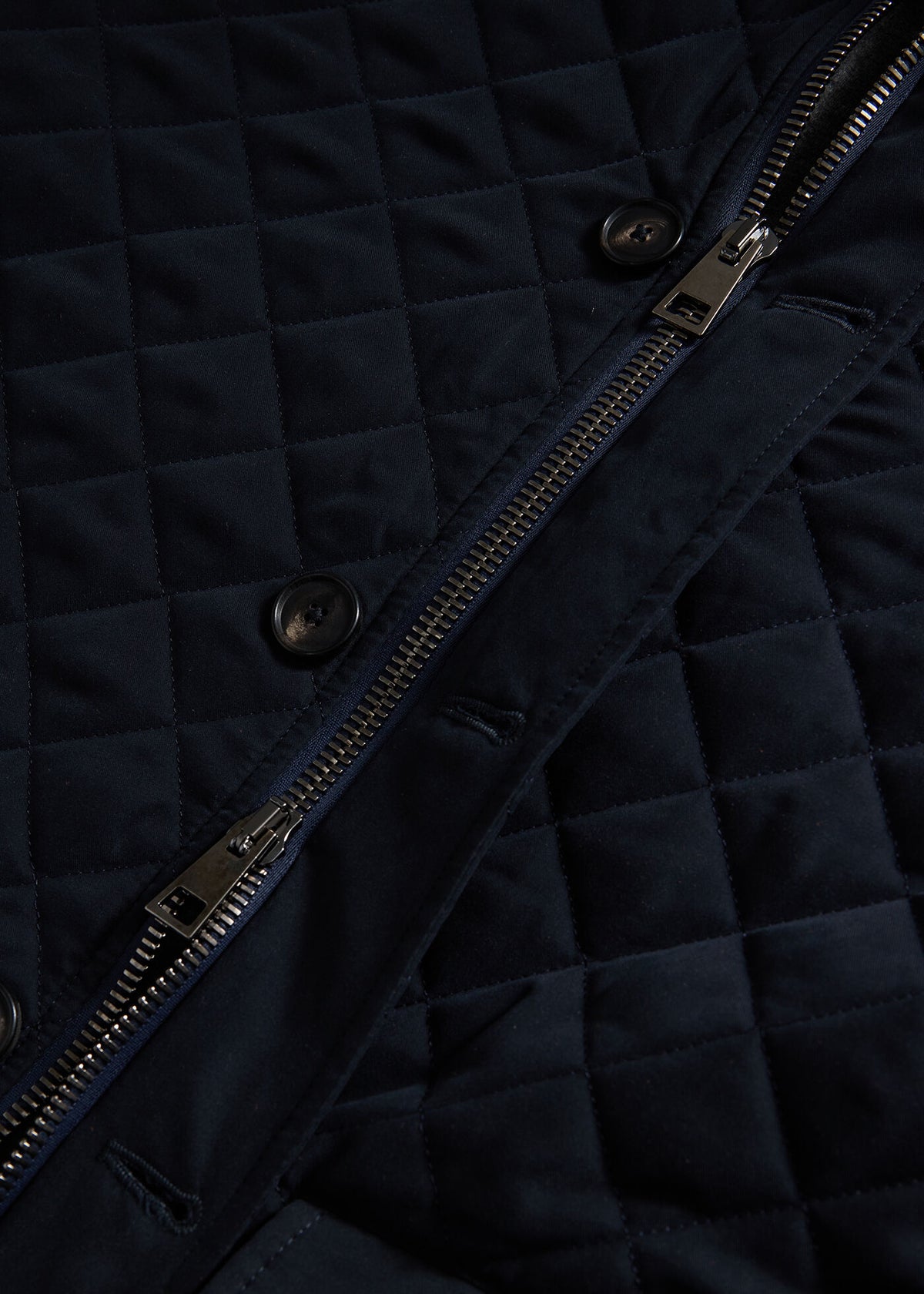 Belsetta Quilted Coat Navy - Paul Stuart