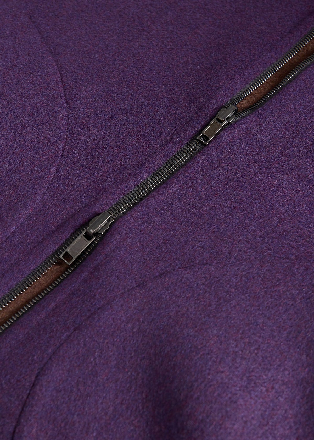 Double Faced Cashmere Reversible Vest Brown/Purple - Paul Stuart