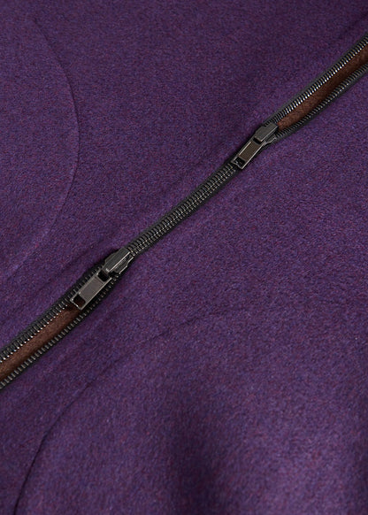 Double Faced Cashmere Reversible Vest Brown/Purple - Paul Stuart