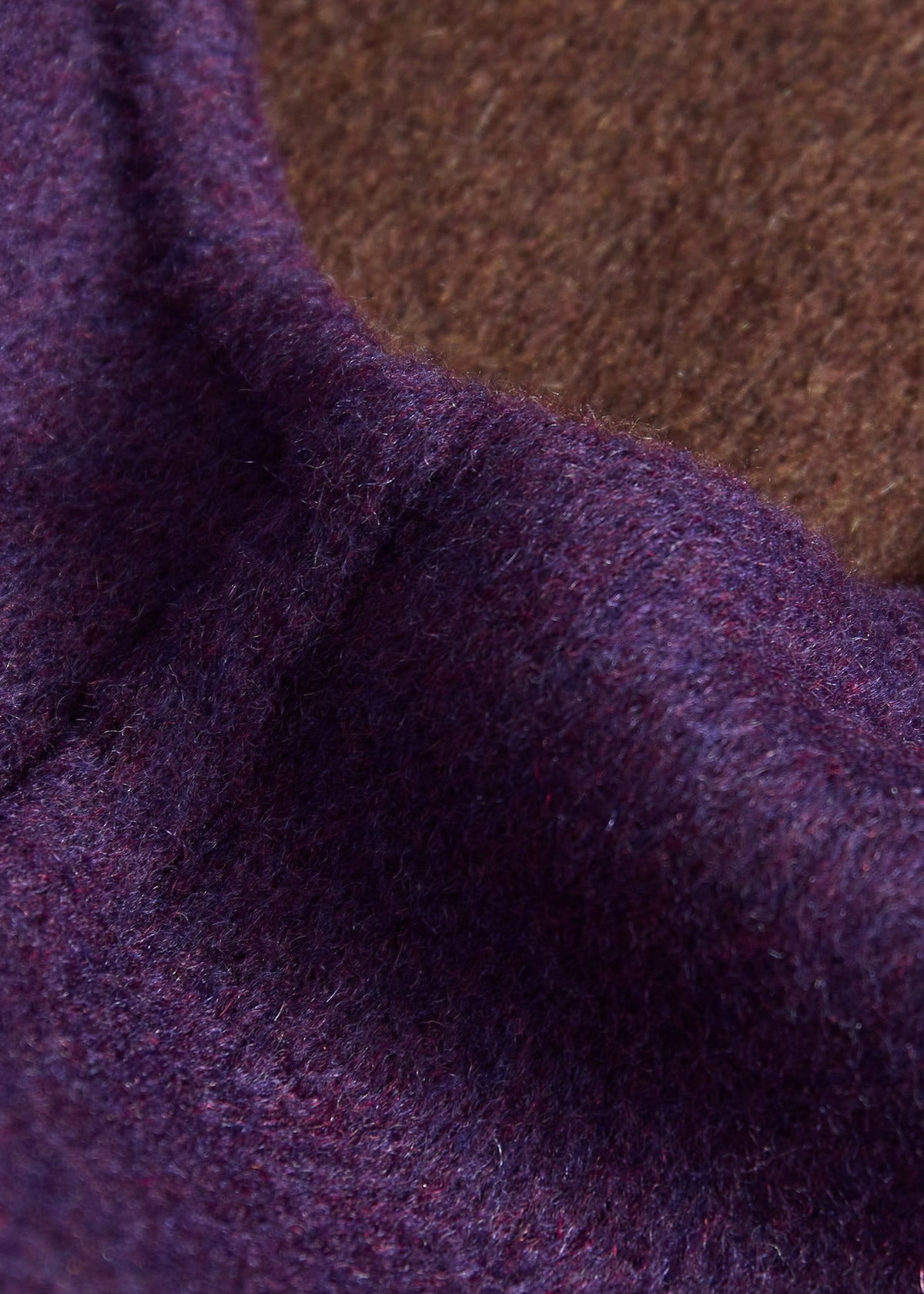 Double Faced Cashmere Reversible Vest Brown/Purple - Paul Stuart