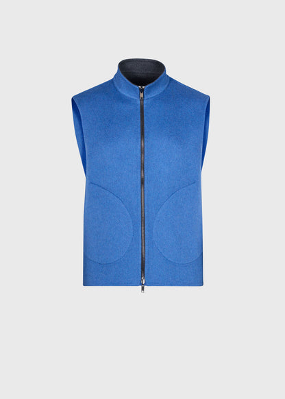 Reversible Cashmere Vest Grey - Paul Stuart