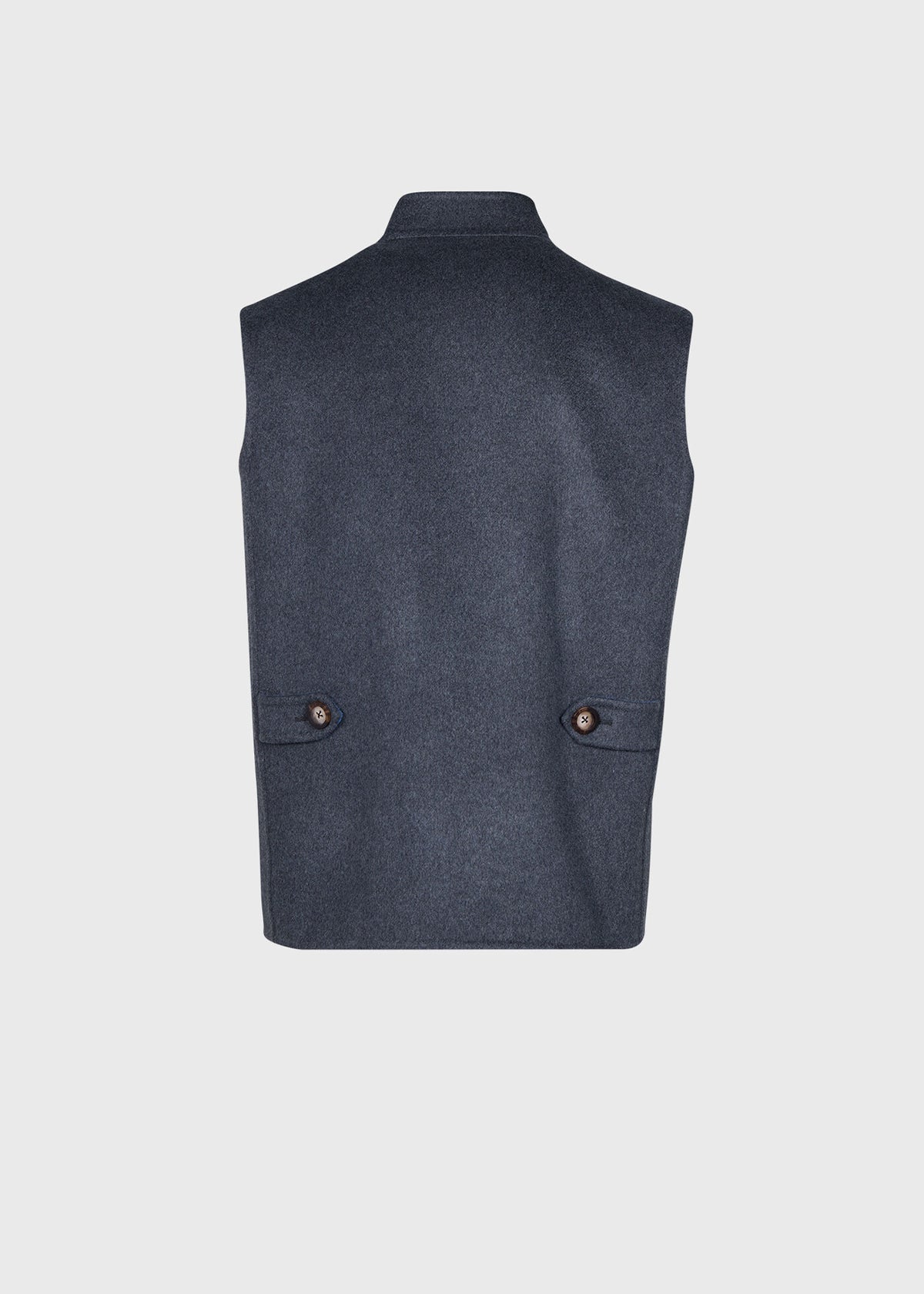 Reversible Cashmere Vest Grey - Paul Stuart