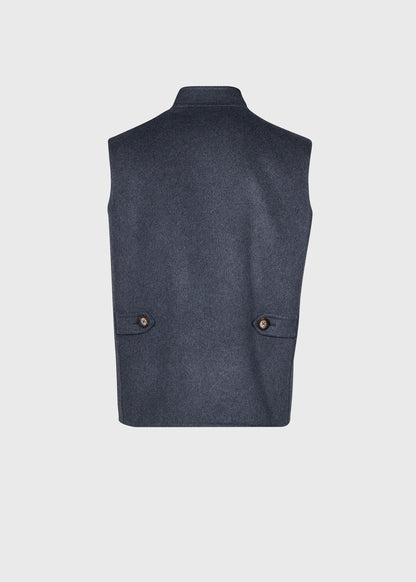 Reversible Cashmere Vest Grey - Paul Stuart