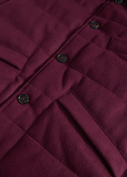 Wool & Cashmere Quilted Vest Camel, unselectable - Paul Stuart