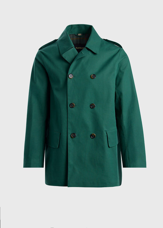 Double Breasted Raincoat Green - Paul Stuart