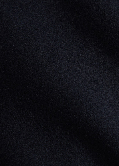 Modern Peacoat with Leather Detail Navy - Paul Stuart
