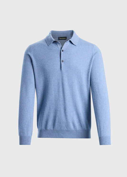 Essential Cashmere Polo Denim - Paul Stuart