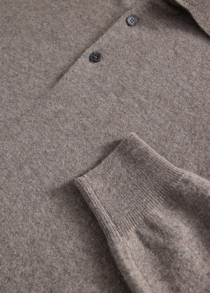 Essential Cashmere Polo Denim - Paul Stuart