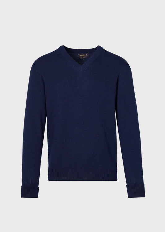 Classic Cashmere V-Neck Sweater Powder Blue, unselectable - Paul Stuart