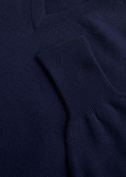 Classic Cashmere V-Neck Sweater Powder Blue, unselectable - Paul Stuart